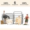 Игрушки фигурки в наборе серии "На ферме", 6 предметов (фермер, 2 козлика, страус, ограждение-загон, инвентарь) (ММ205-009)