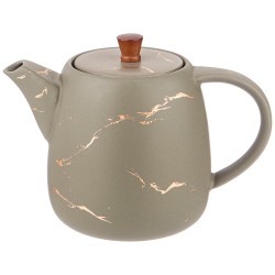 Чайник заварочный коллекция "золотой мрамор" цвет:gray 850 mл Lefard (412-178)