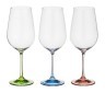 Набор бокалов для вина из 6 шт. "rainbow" 550 мл высота=24,5 см Bohemia Crystal (674-415)