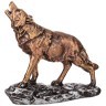 Фигурка декоративная "волк" 17*15,5 см цвет: бронза ИП Шихмурадов (169-266)