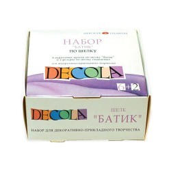 Краски акриловые по ткани Декола Батик по шелку 6 цветов по 50 мл 4441448 (72813)
