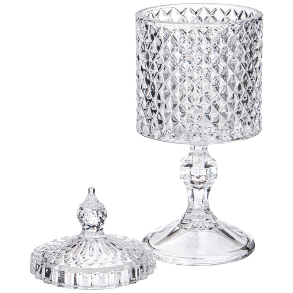 Емкость для хранения на ножке "diamant" 8,5*8,5*23см Lefard (355-312)