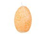 Свеча "яйцо" оранжевая высота=11 см. Adpal (348-520)