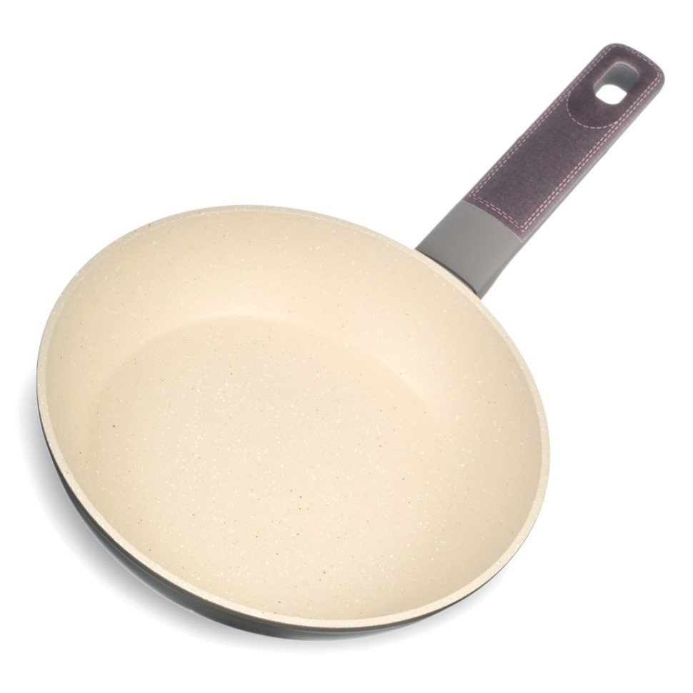 Сковорода с антипригарным покрытием pfluon marble, 20*4,5 см Agness (902-100)