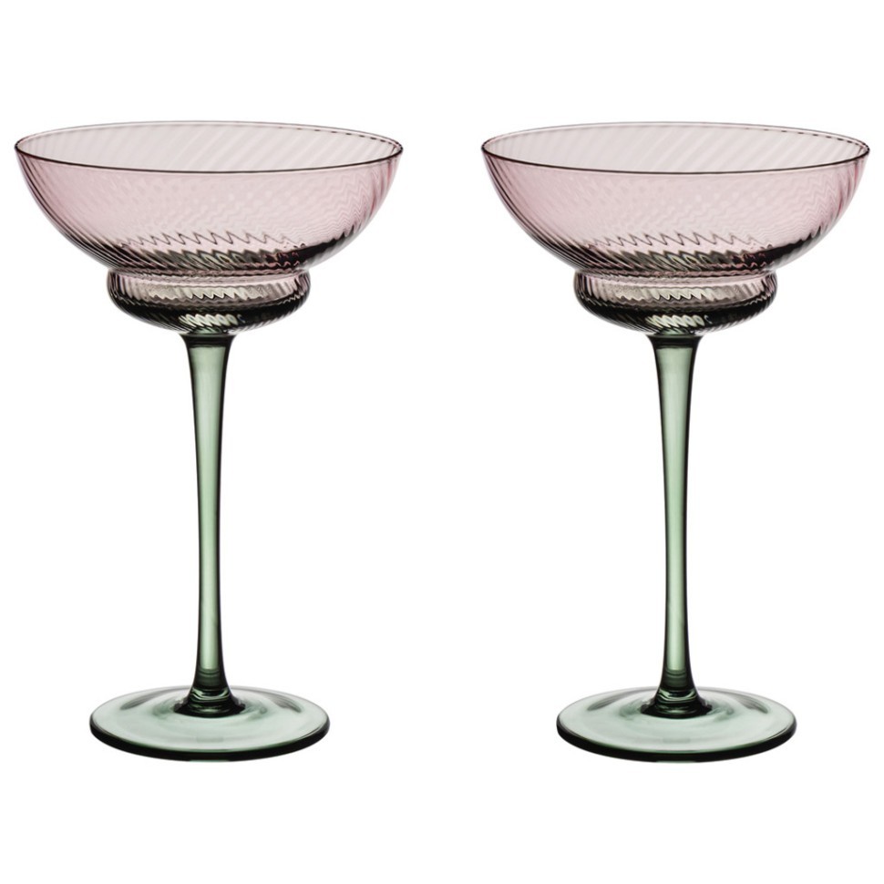 Набор креманок "twist & shine" green, 2 шт/220 мл Lefard (687-025)