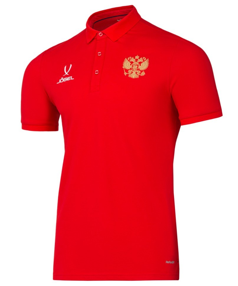 Поло парадное JOGEL NATIONAL PerFormDRY Classic Polo, красный (2110247)