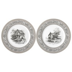 Набор посуды villa bianca "старинные поместья" на 2 пер. 6 пр., серый (590-783) 