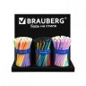 Подставка под ручки и карандаши в тубах BRAUBERG металл 3 отделения 26x30x11 см 505912 (1) (94342)