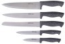 Набор ножей agness с пластик. ручками на деревянной подставке, 6пр. (кор=8набор.) Agness (911-701)