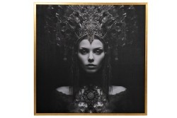 89VOR-Queen Холст "Царица/1" 100х100 см, багет пластик(зол) (TT-00015451)