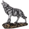 Фигурка декоративная "волк" 17*15,5 см цвет: серебро ИП Шихмурадов (169-267)