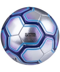 Мяч футбольный Cosmo, №5, серебристый/синий (785116)