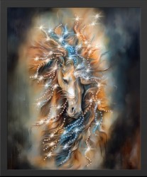 Картина Зов стихий с кристаллами Swarovski (2445)