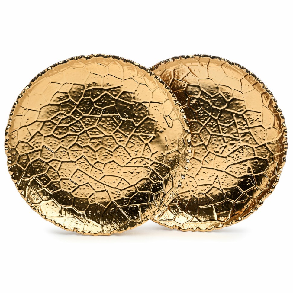 Набор тарелок закусочных lefard "charm" 2 шт. 19*2,5 см (золото) Lefard (779-351)