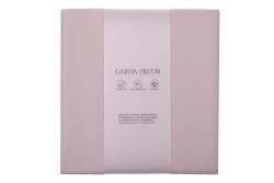 Простыня на резинке сатин пудреная роза 90*200*22 (TT-00013383)