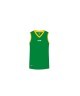 Майка баскетбольная JBT-1020-034, зеленый/желтый, детская (488057)