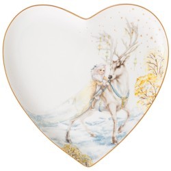 Тарелка lefard "снежная королева" в форме сердца 21,5*2 см Lefard (590-556)