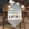 Дорожка на стол "family farm", 45х300см, серый, кайма 100% хлопок,твил Lefard (850-750-35)