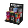 Подставка под ручки и карандаши в тубах BRAUBERG металл 6 отделений 32x30x21 см 505913 (1) (94343)