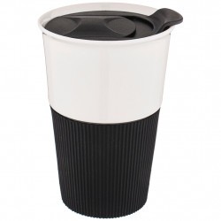 Кружка с пластиковой крышкой "кофемания" 500 мл Lefard (756-287)