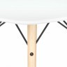 Стол обеденный BRABIX Eames T-01 круглый диаметр 80 см дерево пластик белый 532633 (1) (94611)