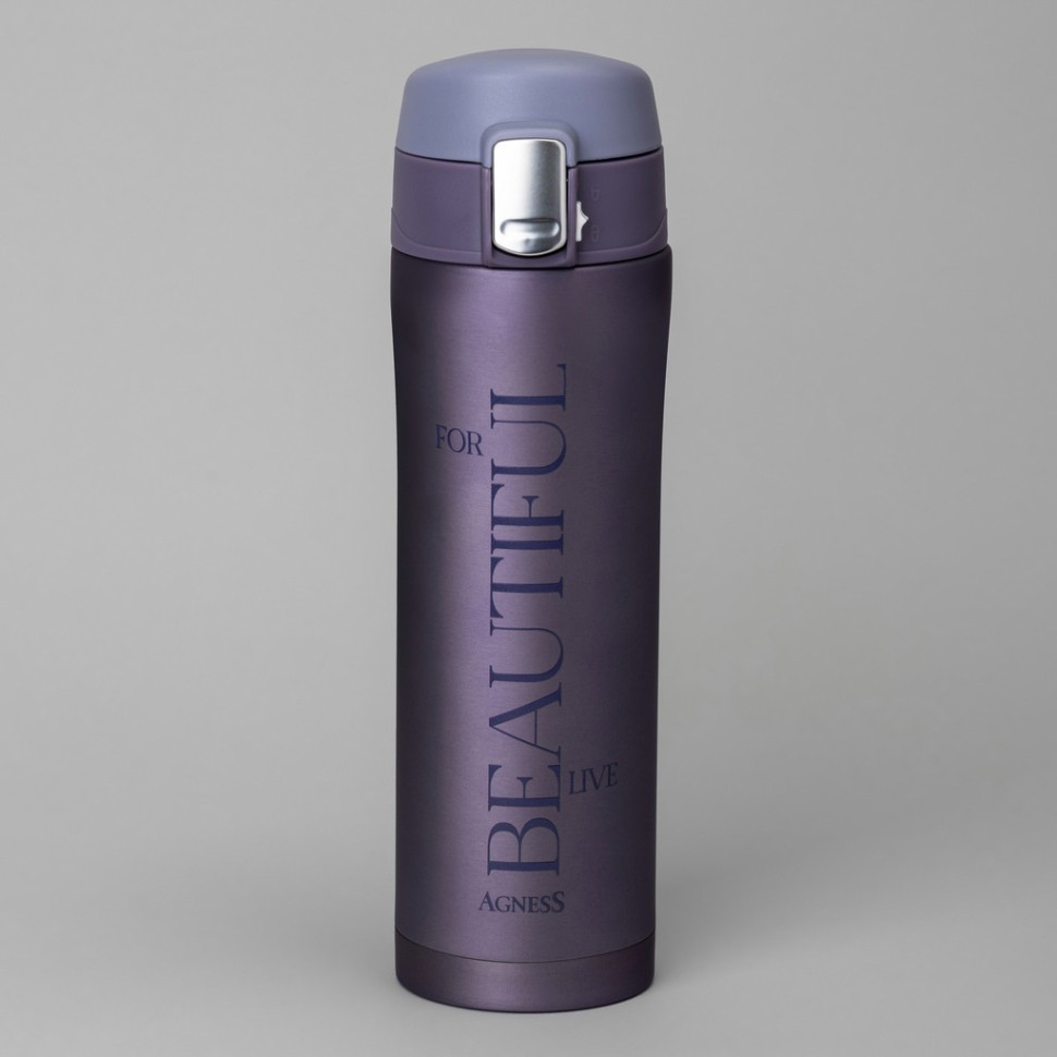 Термокружка beautiful 420 мл, колба нерж.сталь 18/10 Agness (798-108)