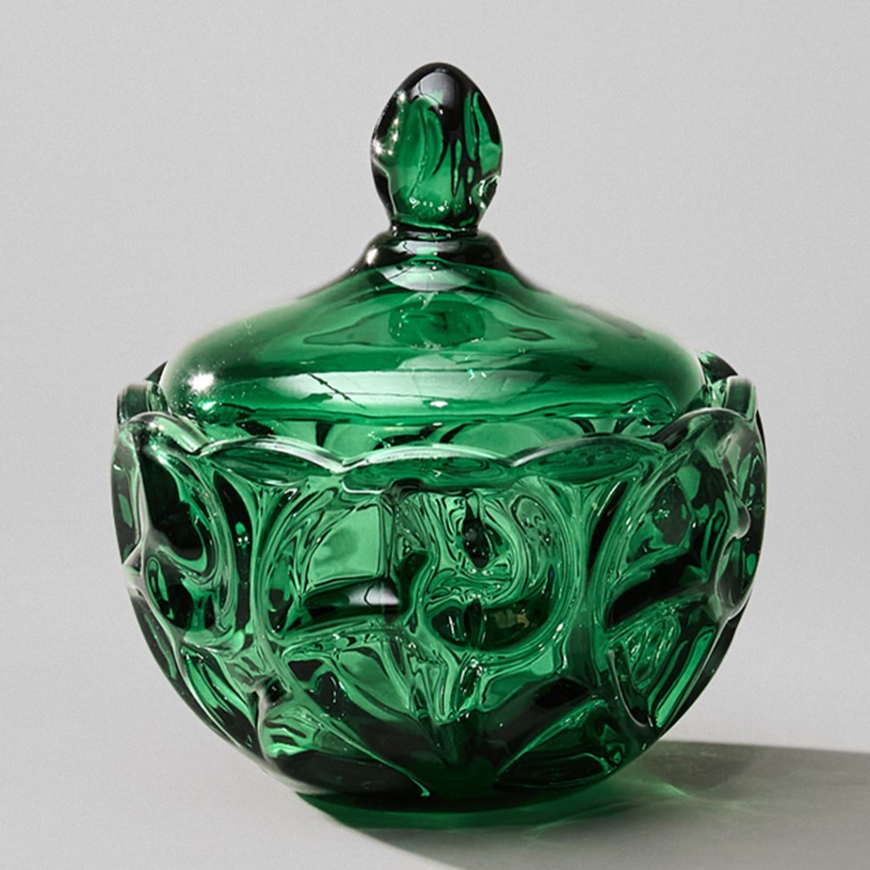 Блюдо с крышкой "elegia" emerald 12х12 см Lefard (695-075)