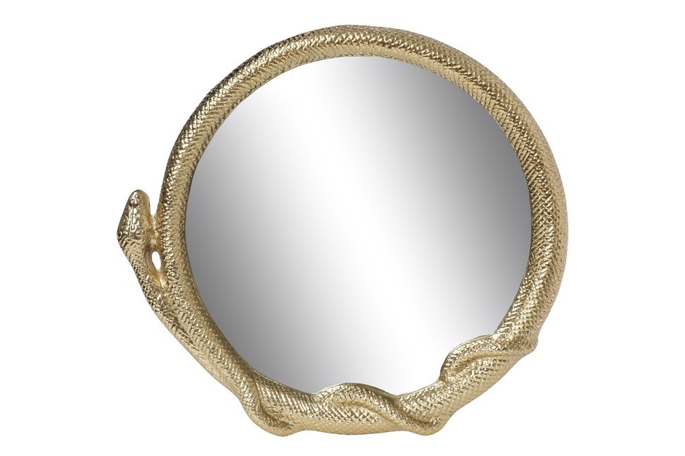Зеркало декоративное "Змейка" цвет золото 78*74*5см - TT-00005611