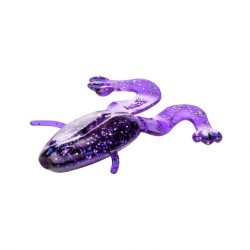 Лягушка Helios Crazy Frog 2,36"/6,0 см, цвет Silver Sparkles & Fio 10 шт HS-22-036 (77948)