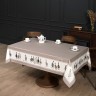 Скатерть "family farm" 160х220см , 100% хлопок, капучино, твил, пропитка Lefard (850-749-21)