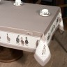 Скатерть "family farm" 160х220см , 100% хлопок, капучино, твил, пропитка Lefard (850-749-21)