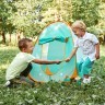 Детская игровая палатка "Набор Туриста" с набором для пикника 8 предметов: примус, складной ножик, сковорода, тарелка, фляжка (G209-006)