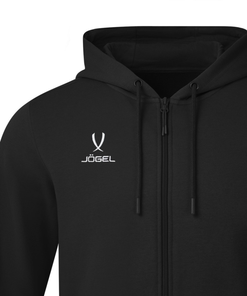 Флисовое худи на молнии JOGEL ESSENTIAL Cotton Fleece FZ Hoodie, черный, детский (2122094)