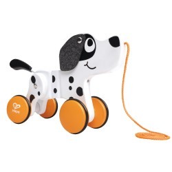 Детская игрушка каталка на веревочке "Собачка", серия Зверики (E0368_HP)