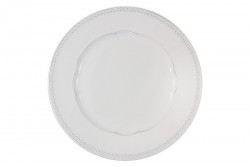 Тарелка обеденная Augusta белая, 27 см - MC-F566200005D0053 Matceramica