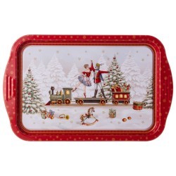 Поднос сервировочный agness "щелкунчик" прямоугольный 40*25*2 см (898-268) 