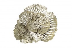 Настенный декор Цветок серебрист.36,8*40,6*9,53см - TT-00001058