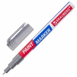 Маркер-краска лаковый Brauberg Profesional Extra 1 мм серебряный 151965 (12) (86673)