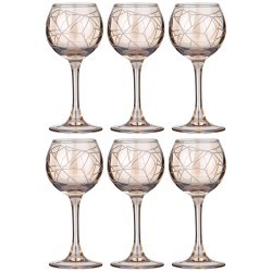 Набор рюмок из 6 шт "графика" мед 85 мл Lefard (194-949)