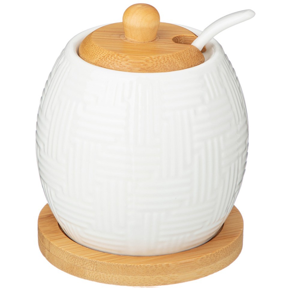 Сахарница с ложкой lefard "native" 300 мл 8*8*10 см Lefard (587-170)