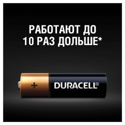 Батарейки алкалиновые Duracell Basic LR06 (АА) 4 шт MN1500ААLR6 (76350)