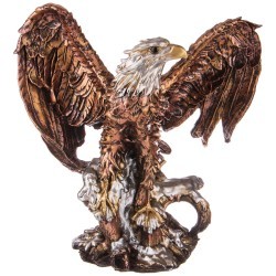 Фигурка декоративная "орел большой с крыльями" 56*58 см  цвет бронза ИП Шихмурадов (169-272)
