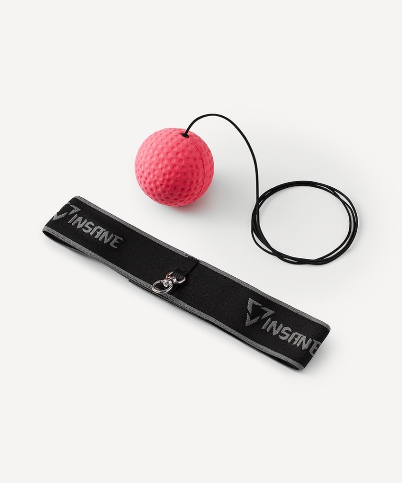 Мяч боевой INSANE IN24-FB102 на резинке, красный (2118808)