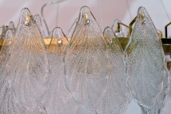 Люстра подвесная золото, стекло прозр. d80 (TT-00013751)