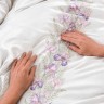 Кпб,king size,"irises" белый, сатин, хлопок100%,п.240х260-1шт,пр.260х260-1шт,н.50х70-2шт/70х70-2шт Lefard (989-004-15)