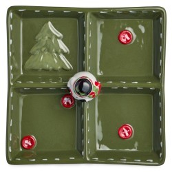 Менажница 4 секции коллекция "christmas gift" 19*19*9,5 см Lefard (230-535-11)