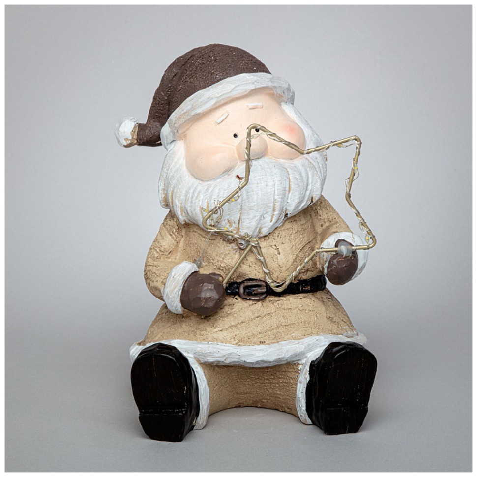 Фигурка "дед мороз" с led-подсветкой 15,5*16,5*21,3 см Lefard (248-176)