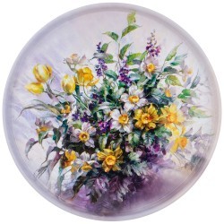 Поднос сервировочный agness коллекция "полевые цветы" 33х2,1 см Agness (898-209)