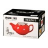 Заварочный чайник с металлической крышкой 600 мл. Agness (470-015)
