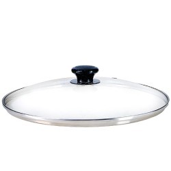 Крышка 30см чер/ручка мет/ободок РОССИЯ (7030)